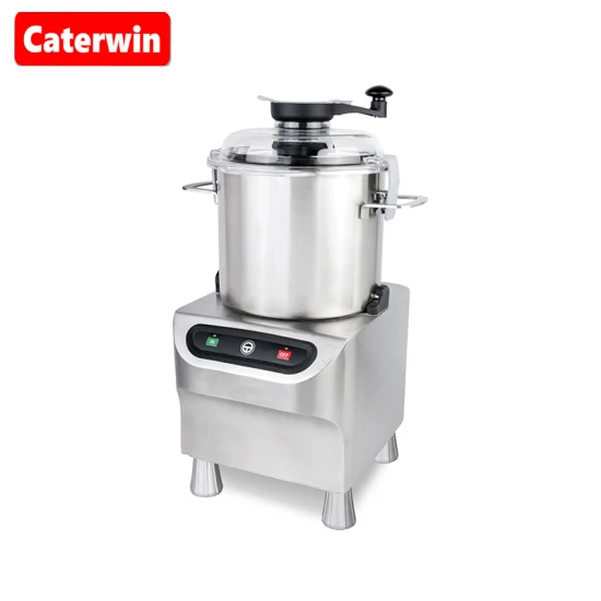 Caterwin 18 Litres Haute Vitesse Saucisse Viande Légumes Bol Cutter Nourriture Chopper Machine